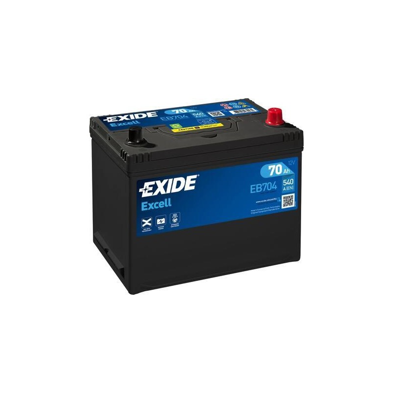 autobaterie EXIDE Excell 12V 70Ah 540A 272x173x222