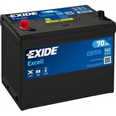 autobaterie EXIDE Excell 12V 70Ah 540A 272x173x222 Levá