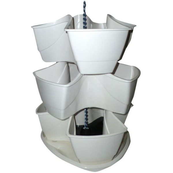 květináč kaskáda COUBI DKN300W, bílý