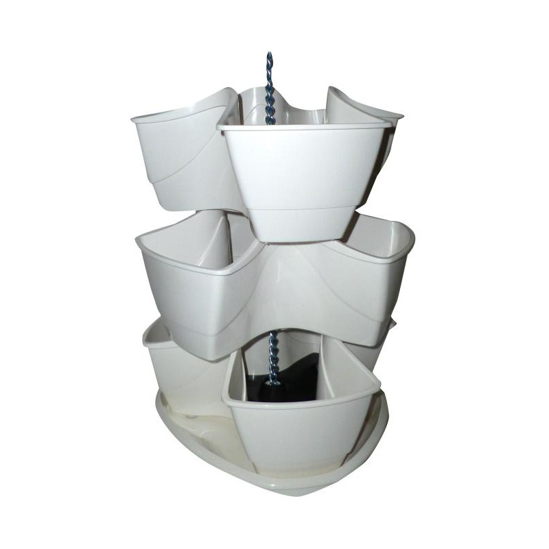 květináč kaskáda COUBI DKN300W, bílý