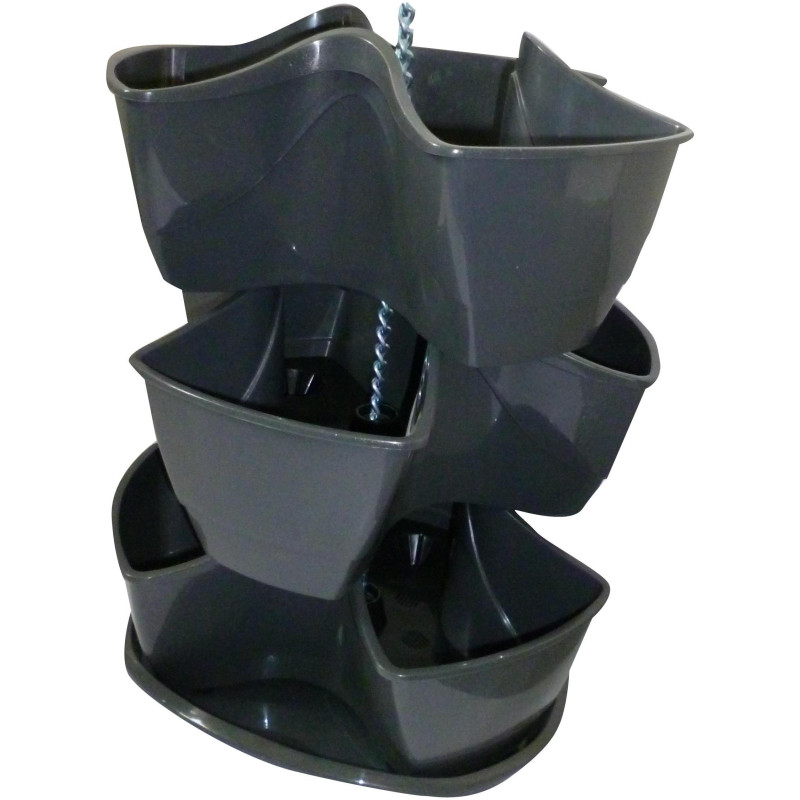 květináč kaskáda COUBI DKN300W, grafitový