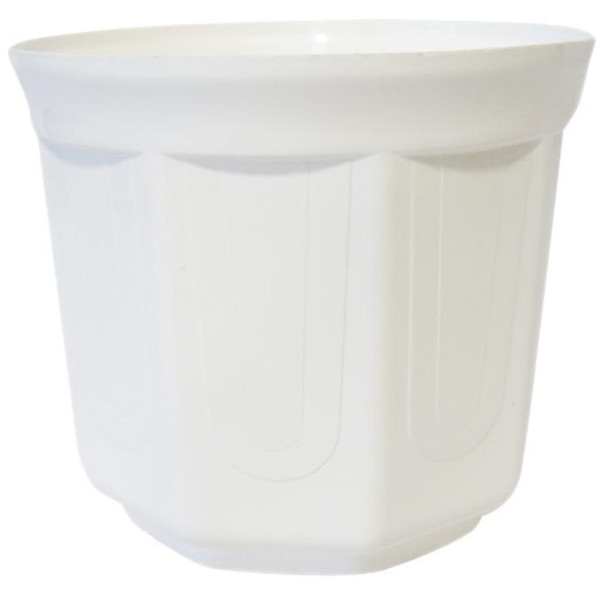 květináč OKTET, bílý, průměr 262 mm