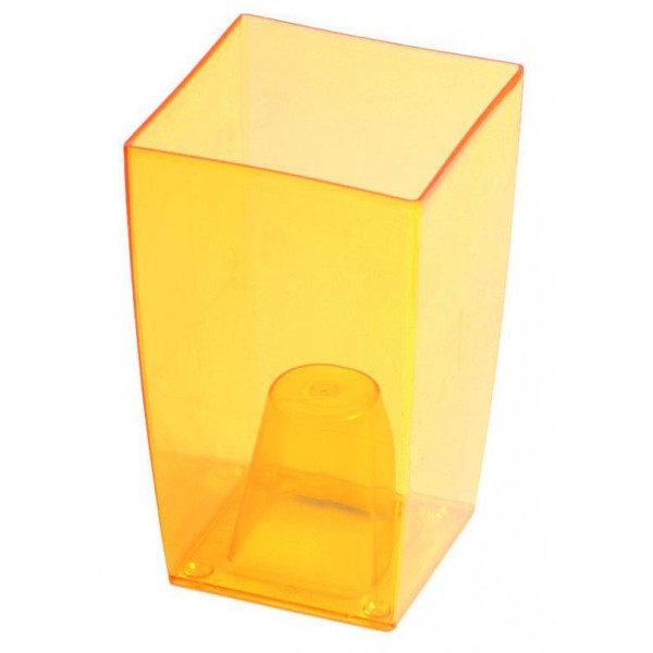 obal na květináč hranatý DUW120P, žlutý