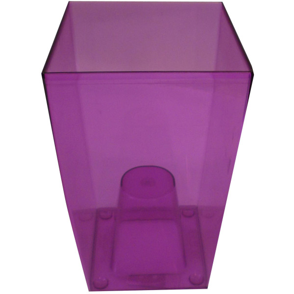 obal na květináč hranatý DUW120P, fialový