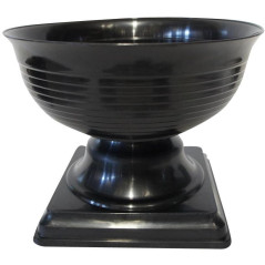 květináč PELIKAN s podstavcem DMG05, černý