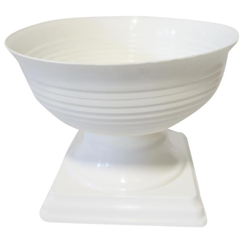 květináč PELIKAN s podstavcem DMG05, bílý