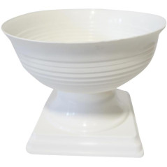 květináč PELIKAN s podstavcem DMG05, bílý