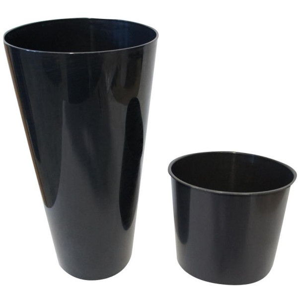 květináč TUBUS Slim DTUS150S, antracit