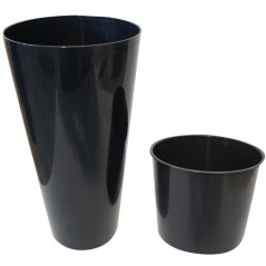 květináč TUBUS Slim DTUS150S, antracit