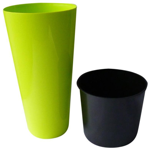 květináč TUBUS Slim DTUS150S,limetka