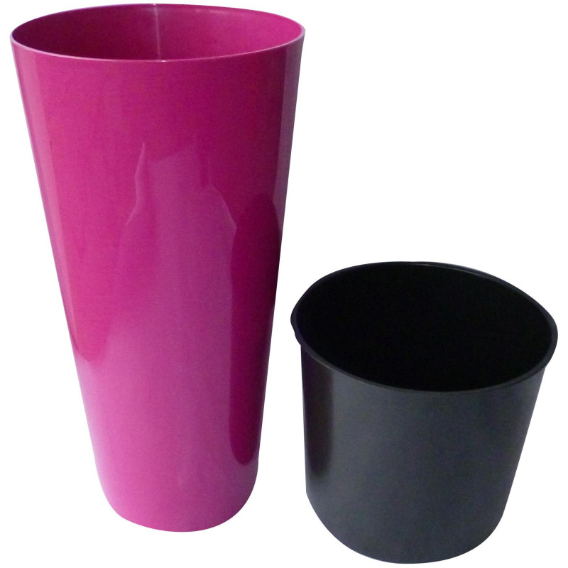 květináč TUBUS Slim DTUS250S, fuksie