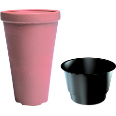 květináč CLASSIC TOWER DPC30, cihlový