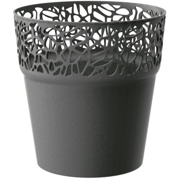 květináč NATURO DNAT175 grafitový