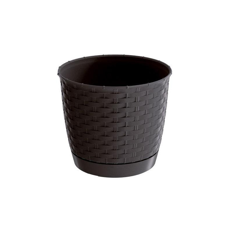 květináč RATOLLA ROUND DRLO220 tmavě hnědý