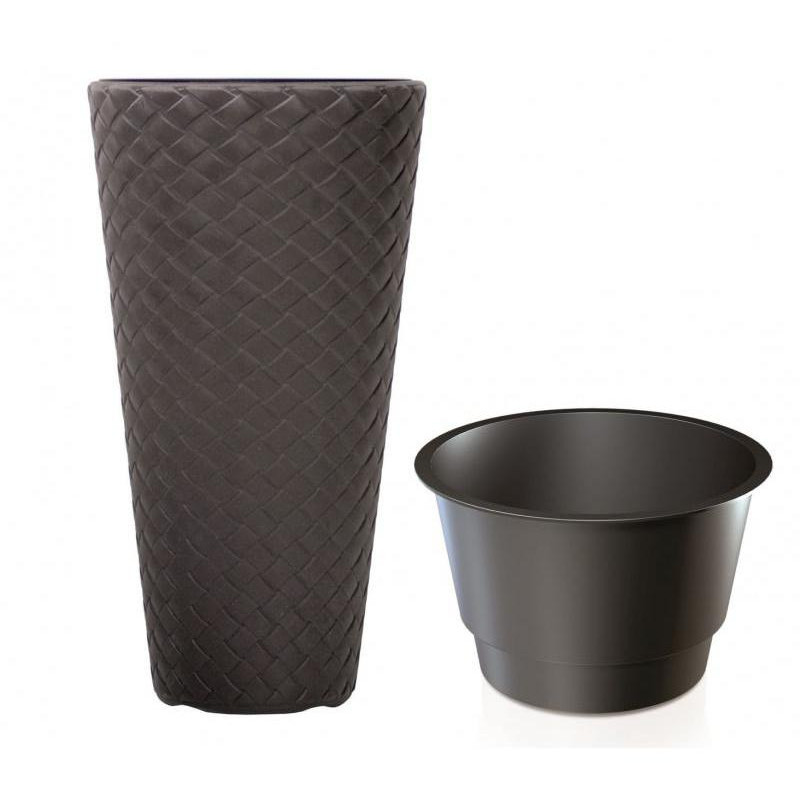 květináč MATUBA SLIM DPMT300 tmavě hnědý