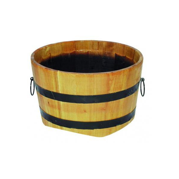 květináč dřevěný, výška x průměr 30x40 cm