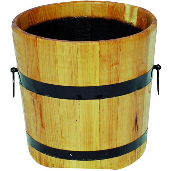 květináč dřevěný, výška x průměr 40x50 cm