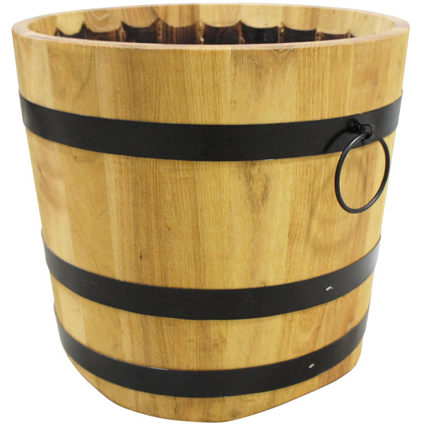 květináč dřevěný, výška x průměr 45x50 cm