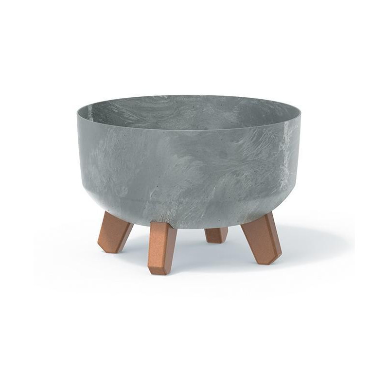 květináč GRACIA LOW DGRL300LE beton