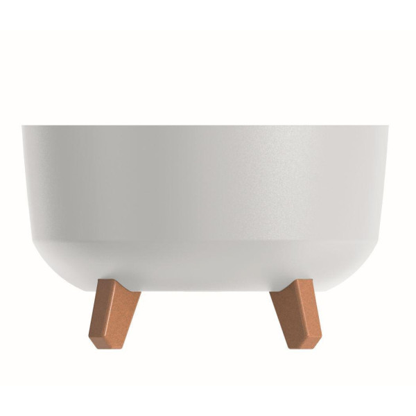 květináč GRACIA LOW DGRL300L bílý