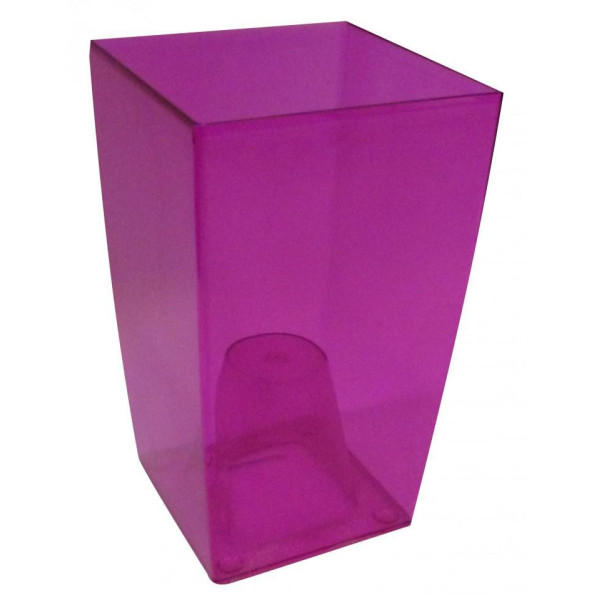 obal na květináč hranatý DUW120P, fialový