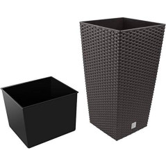 květináč RATO SQUARE DRTS170 tmavě hnědý