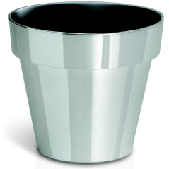 květináč CHROME SILVER DGC140S, průměr 140 mm